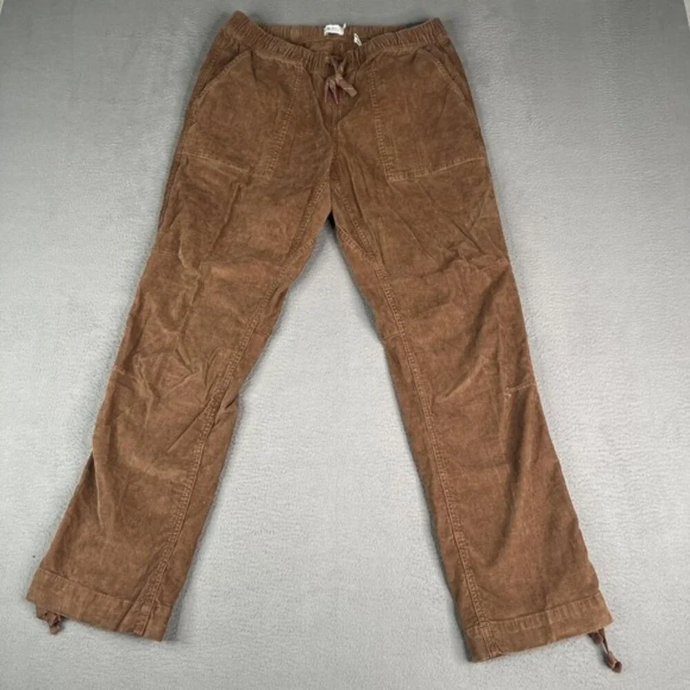 Alpine Design Hike Corduroy Pants Womens Medium Brown Roasted Coffee Outdoor New